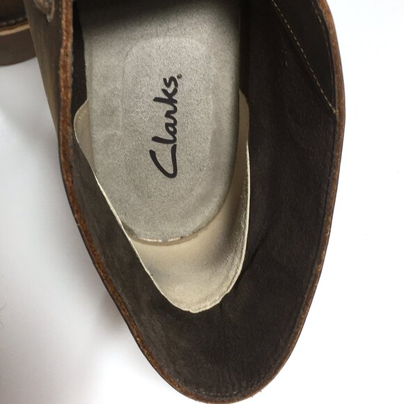 Clarks Desert Boots Mens Size 11M Brown Leather 15522 - Picture 9 of 9